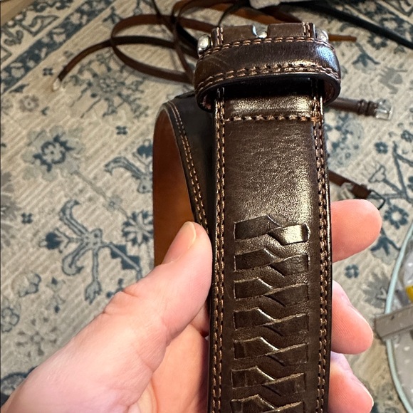 Cole Haan Men's Brown Leather Belt - Picture 7 of 7